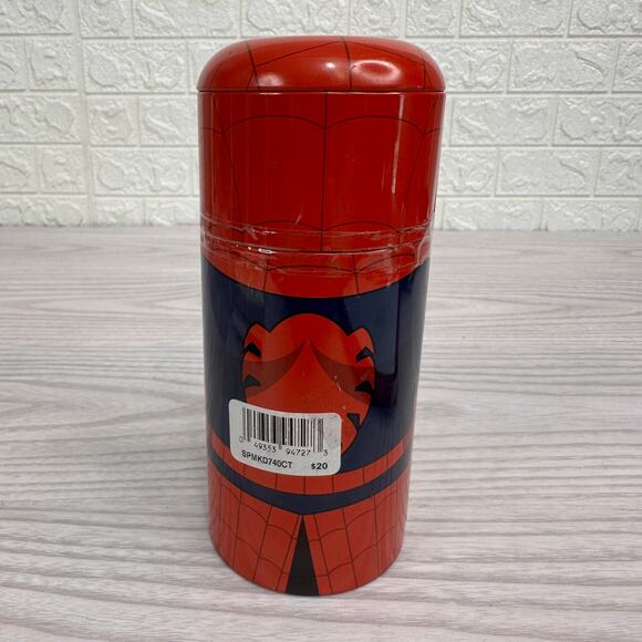 Marvel Spiderman Kid Boys Casual Quartz Led Watch Red SPMKD740CT w/ Cylinder Tin - Picture 5 of 9